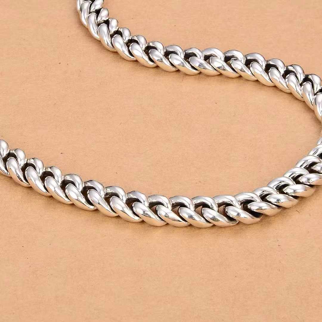 Astrix - Handcrafted Silver Cuban Necklace