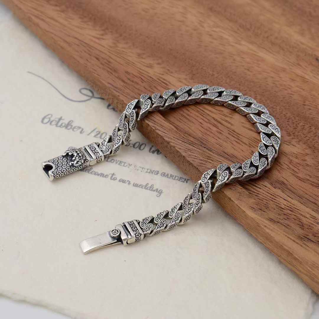 ZhenYin - Cuban Link Silver Bracelet
