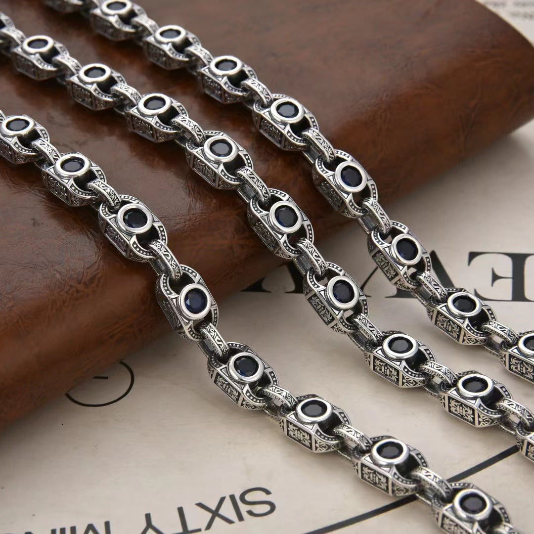 Vetrax - Ornate Silver Link Necklace