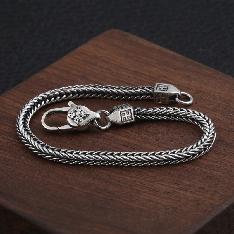 Pudo - 925 Sterling Silver Handmade Bracelet