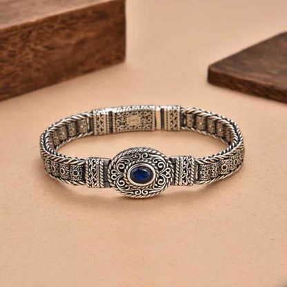 Zyros - Handcrafted Silver Bracelet