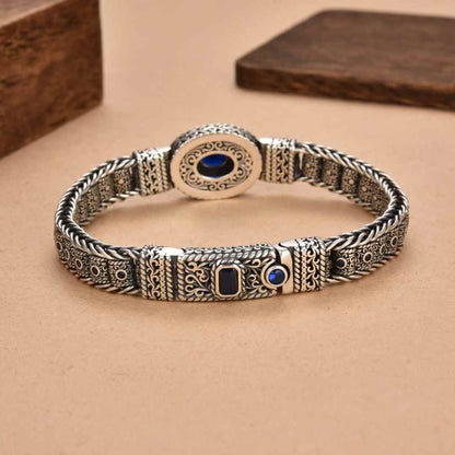 Zyros - Handcrafted Silver Bracelet