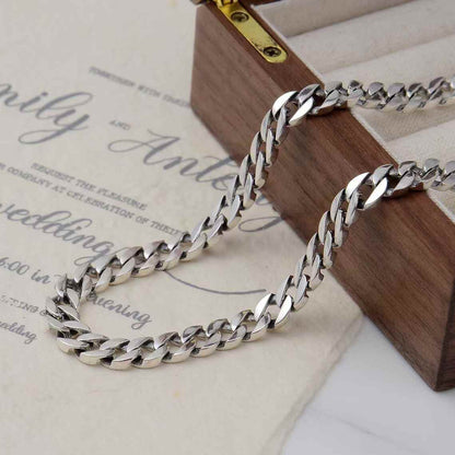 Vardo - Silver Cuban Link Necklace