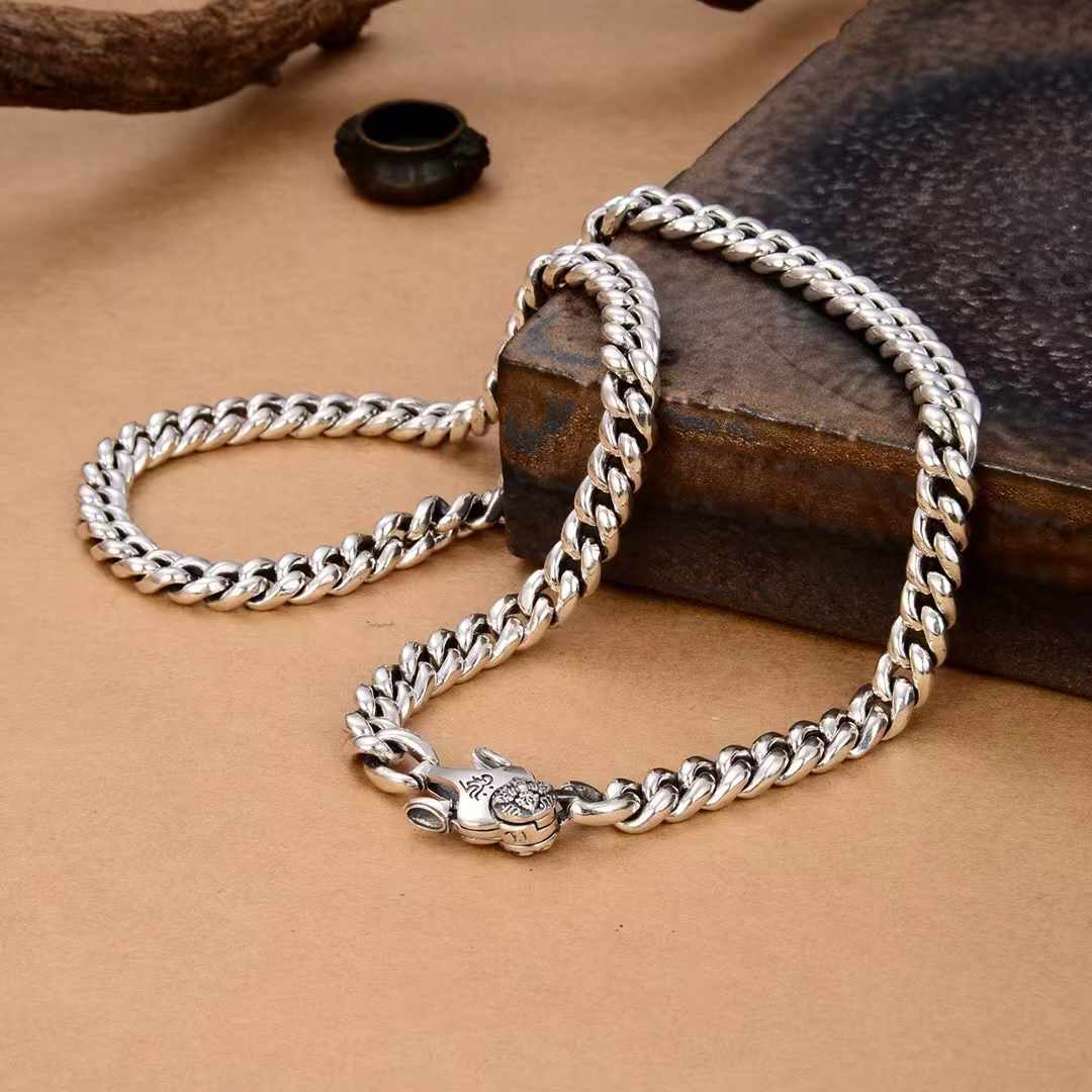 Astrix - Handcrafted Silver Cuban Necklace