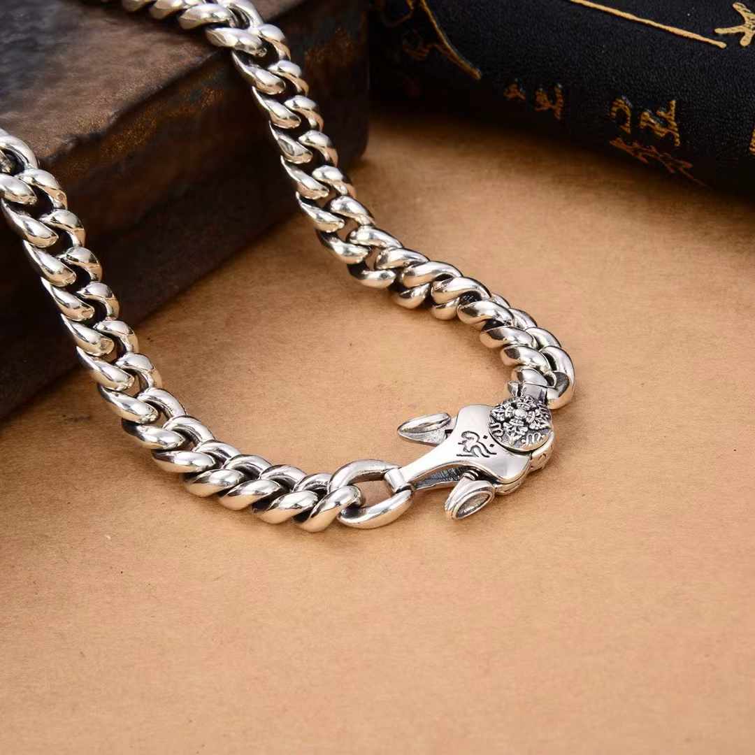 Astrix - Handcrafted Silver Cuban Necklace