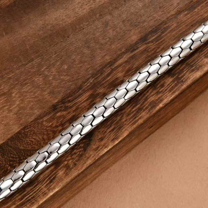 Drakon - Handcrafted Silver Bracelet