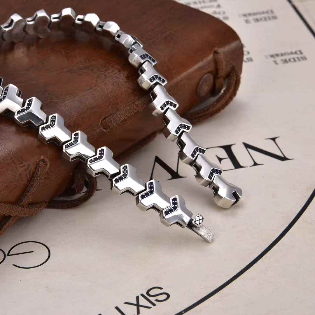 Celestis - Handcrafted Silver Bracelet