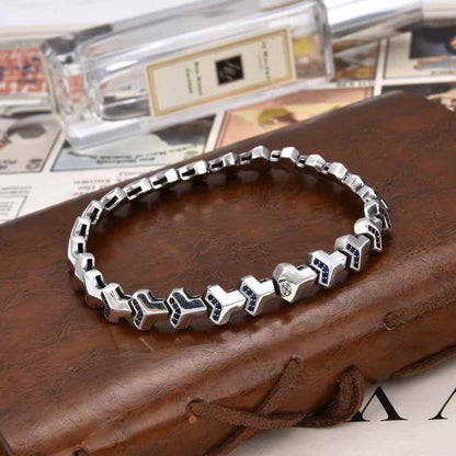 Celestis - Handcrafted Silver Bracelet