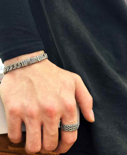 ZhenYin - Cuban Link Silver Bracelet