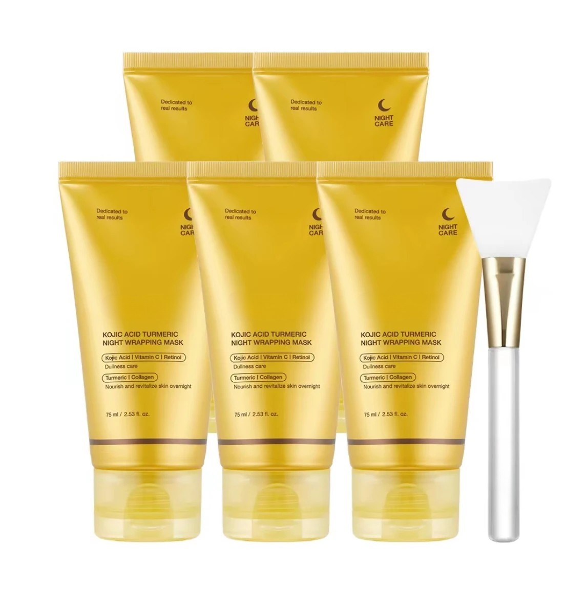 Meesue Kojic Acid & Turmeric Overnight Peel-Off Mask featuring Vitamin C & Retinol