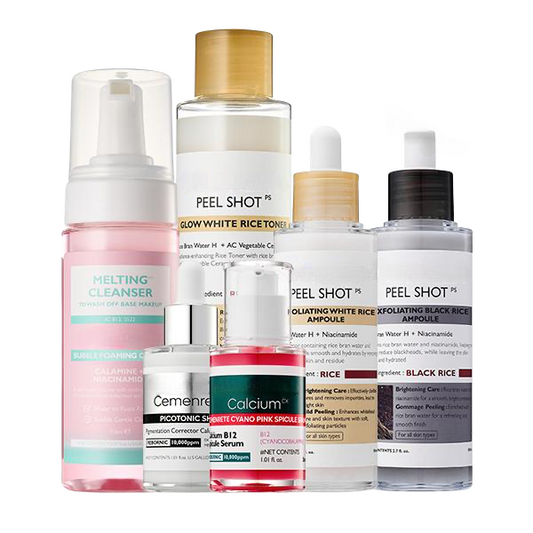 Meesue Lumi Glow Triple Pore Care Skincare Set for Pores, Blemishes & Skin Texture