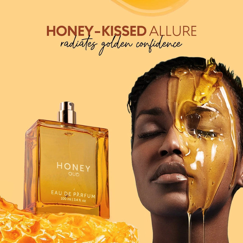 Meesue Honey Oud Eau de Parfum featuring Bergamot, Oud & Amber for Unisex Wear 100ml