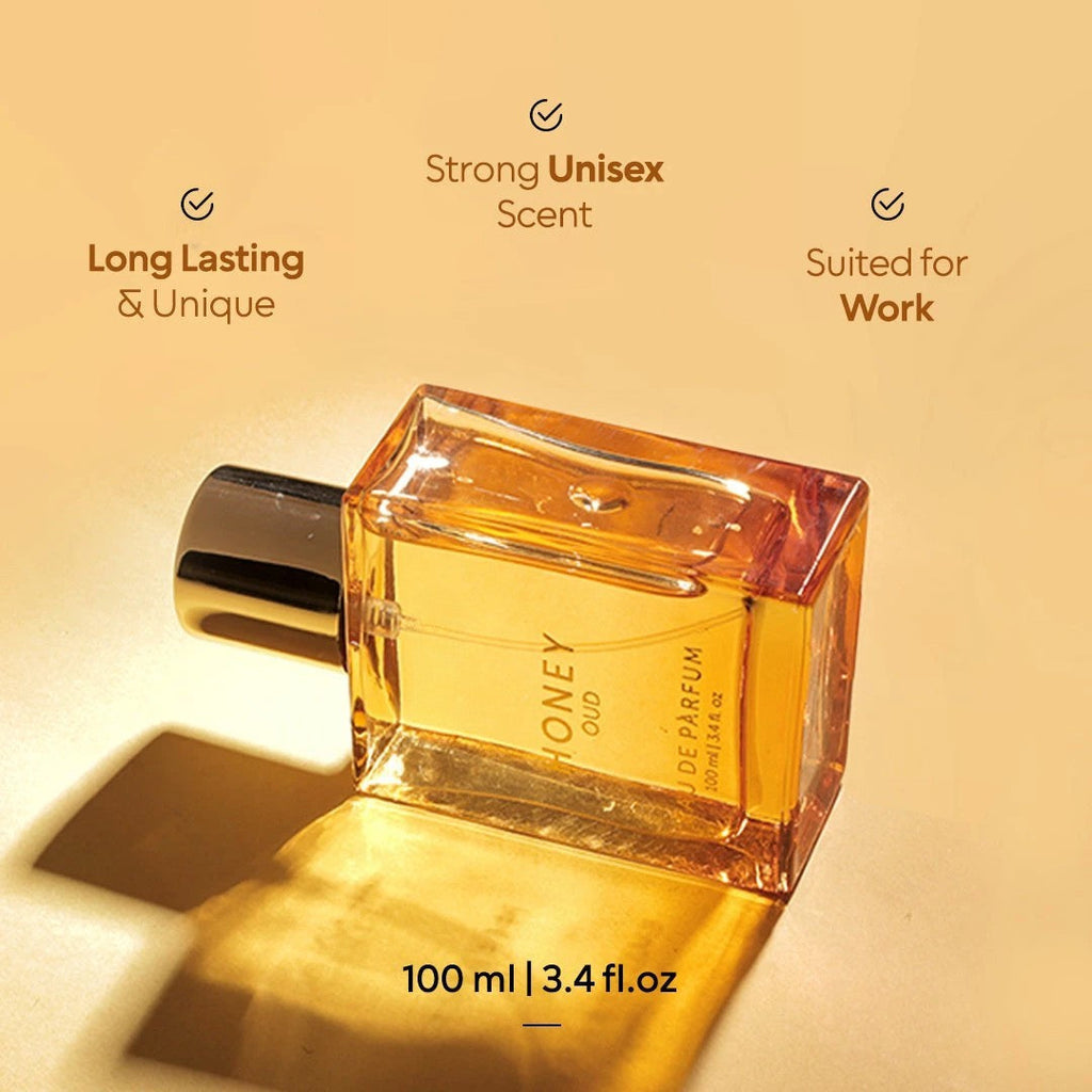 Meesue Honey Oud Eau de Parfum featuring Bergamot, Oud & Amber for Unisex Wear 100ml