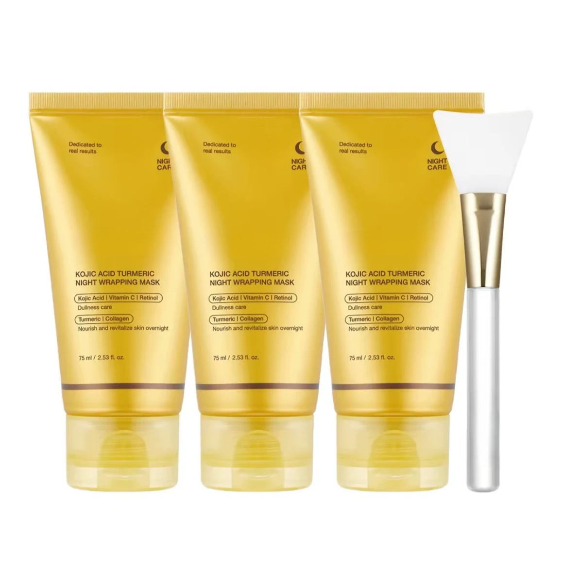 Meesue Kojic Acid & Turmeric Overnight Peel-Off Mask featuring Vitamin C & Retinol