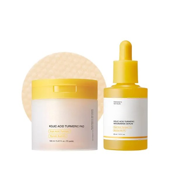 Meesue Kojic Acid Renew & Smooth Duo for Troubled Skin with Turmeric and Niacinamide