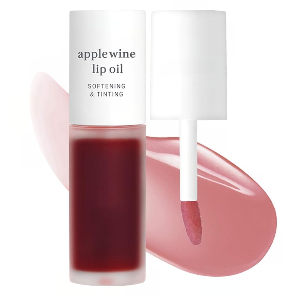 Meesue Korean Lip Oil Trio – Appleberry, Appleplum & Applewine, Sheer Tinted Gloss Set