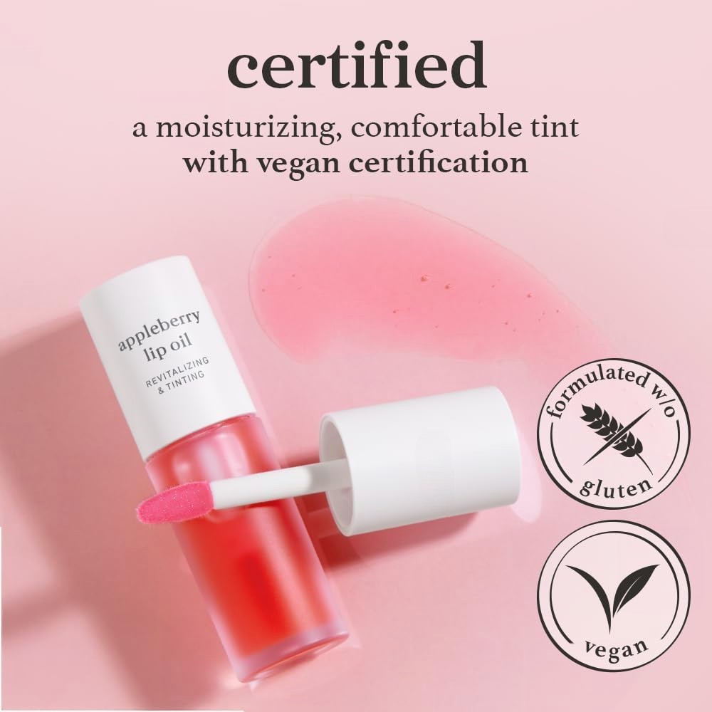 Meesue Korean Lip Oil Trio – Appleberry, Appleplum & Applewine, Sheer Tinted Gloss Set