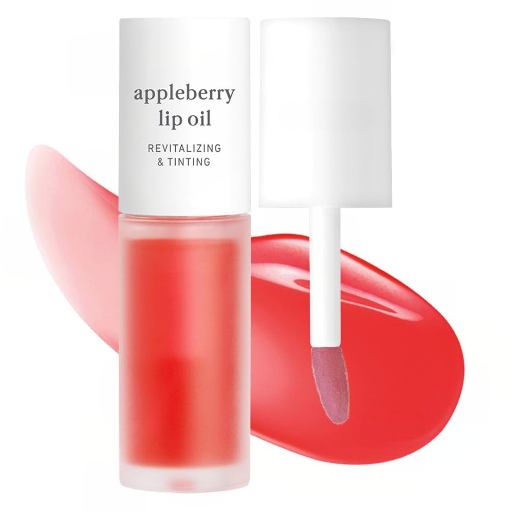 Meesue Korean Lip Oil Trio – Appleberry, Appleplum & Applewine, Sheer Tinted Gloss Set