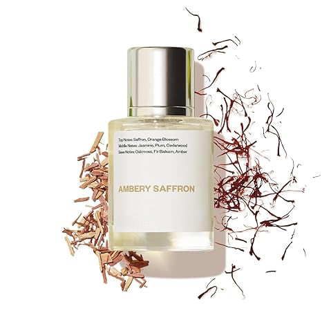 Meesue Ambery Saffron Eau de Parfum featuring Warm Spicy Woody Notes, Vegan