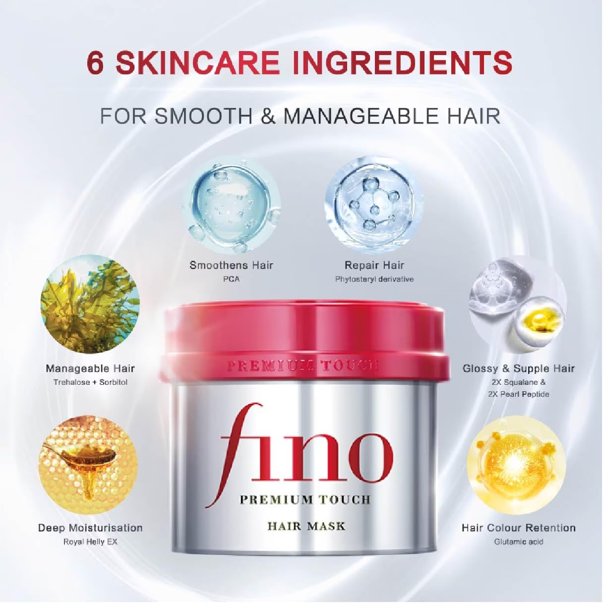 Meesue Fino Premium Touch Hair Mask for Damaged & Color-Treated Hair 230g