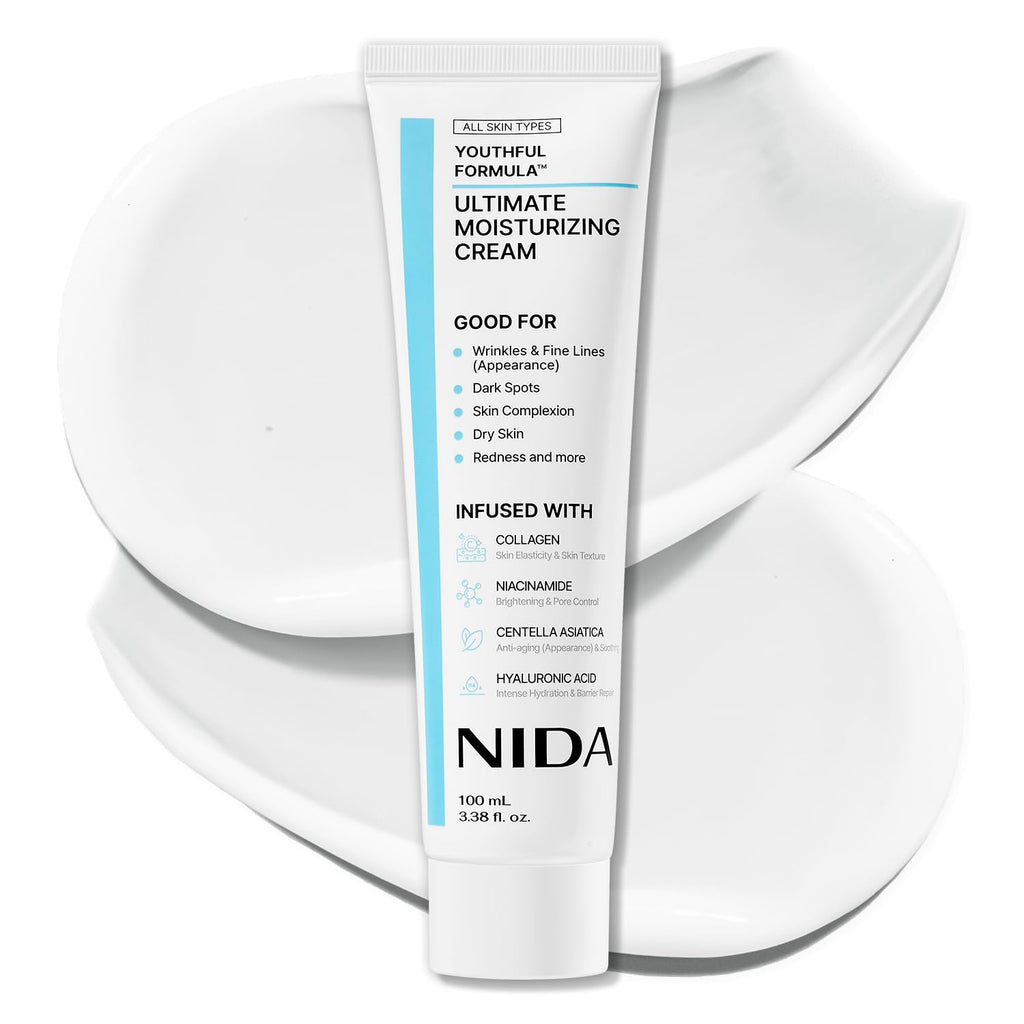 Meesue NIDA Youthful Formula Dry Skin Moisturizer with Hyaluronic Acid, Niacinamide & Collagen