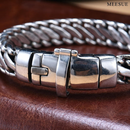 Inner Axis – Triple Braid Silver Bracelet for Men
