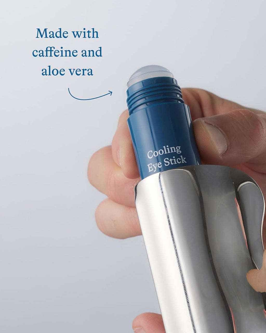 Meesue Cooling Eye Stick & Gua Sha Tool Set Depuffing Duo for Dark Circles and Under-Eye Fatigue