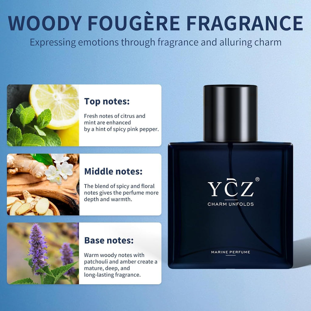 Meesue YCZ Charm Unfolds Marine Eau de Parfum Unisex Scent 50mL / 1.7 fl oz