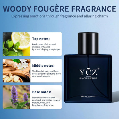 Meesue YCZ Charm Unfolds Marine Eau de Parfum Unisex Scent 50mL / 1.7 fl oz