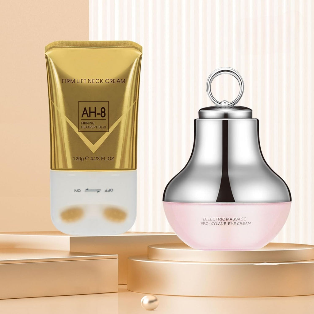 Meesue Firming Neck & Eye Cream Duo with Peptides for Lifting, Fine Lines & Elasticity