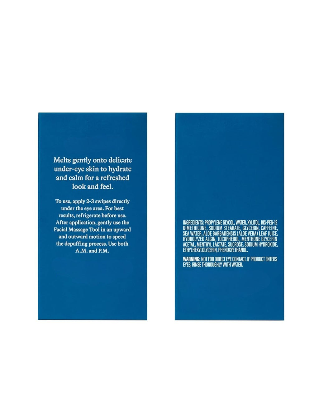 Meesue Cooling Eye Stick & Gua Sha Tool Set Depuffing Duo for Dark Circles and Under-Eye Fatigue