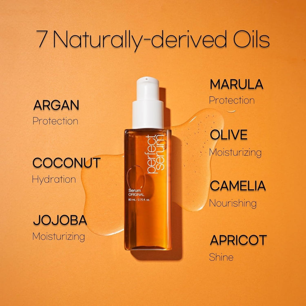 Meesue Perfect Serum Original Hair Oil with Argan Oil for Frizzy and Dry Hair 80mL