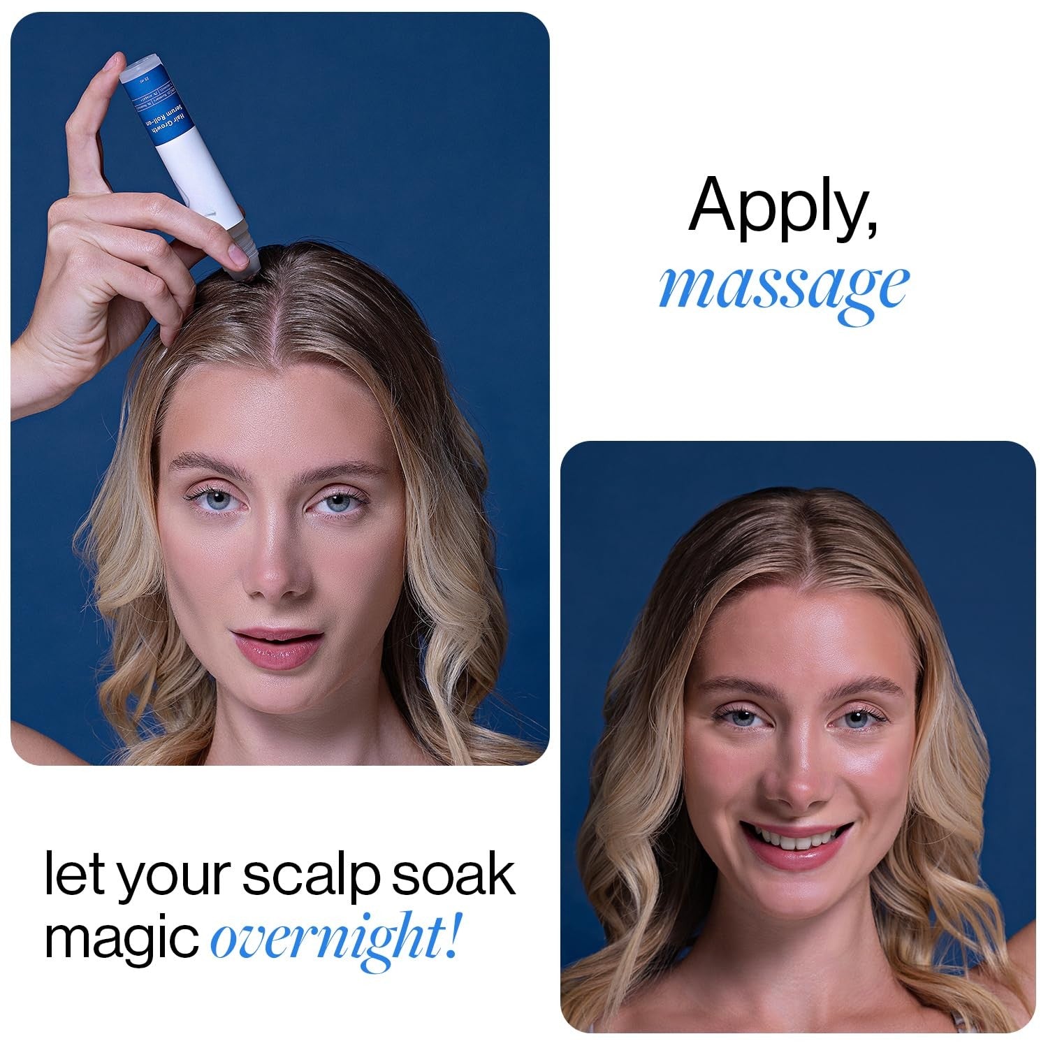 Meesue Hair Growth Serum Roll-On with Rosemary, Redensyl & Peptides