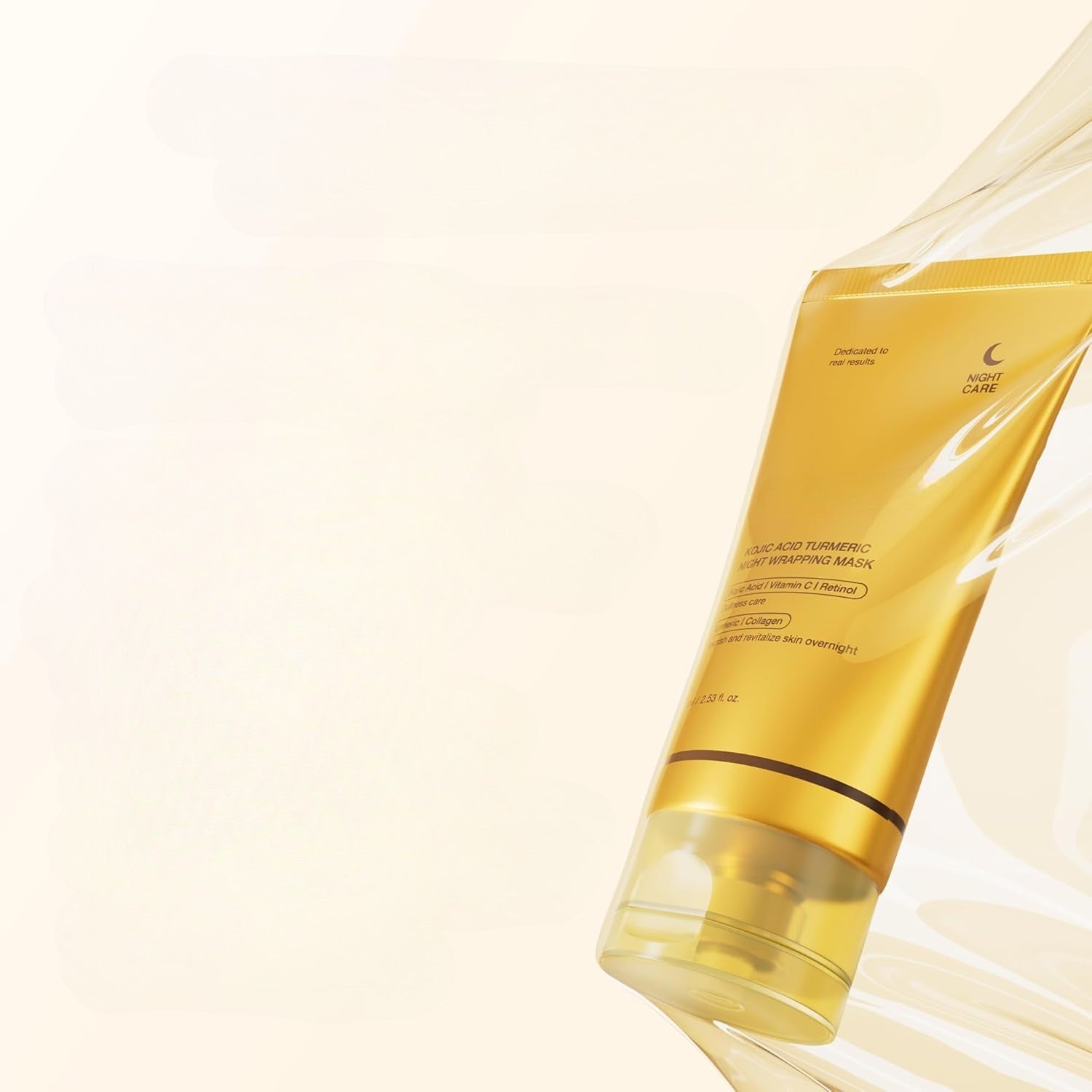 Meesue Kojic Acid & Turmeric Overnight Peel-Off Mask featuring Vitamin C & Retinol