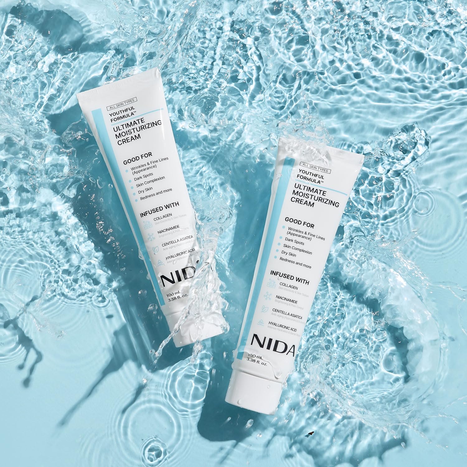 Meesue NIDA Youthful Formula Dry Skin Moisturizer with Hyaluronic Acid, Niacinamide & Collagen