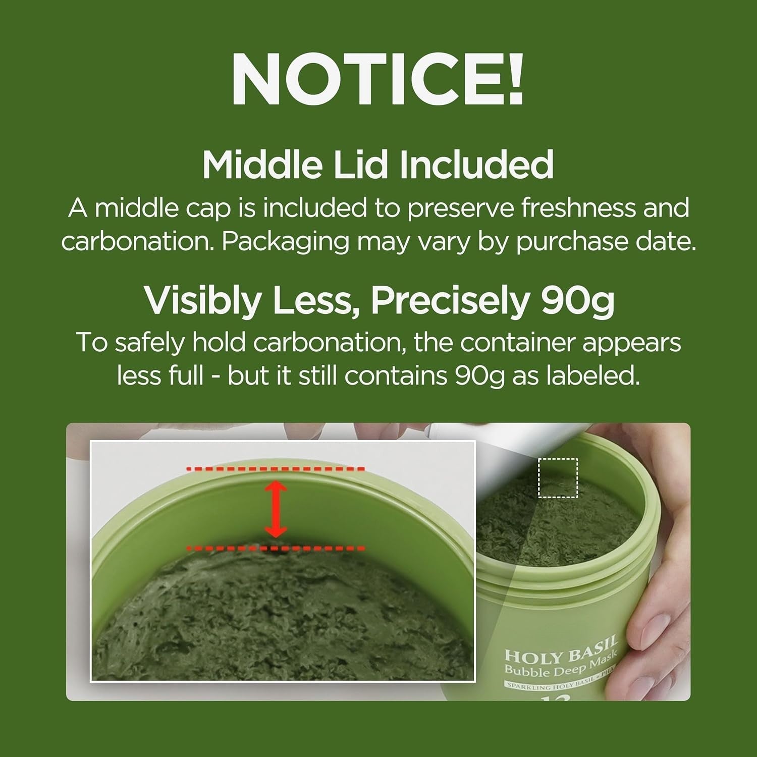 Meesue Holy Basil Bubble Deep Mask with Korean Clay & PHA for Pores, Blackheads & Blemishes