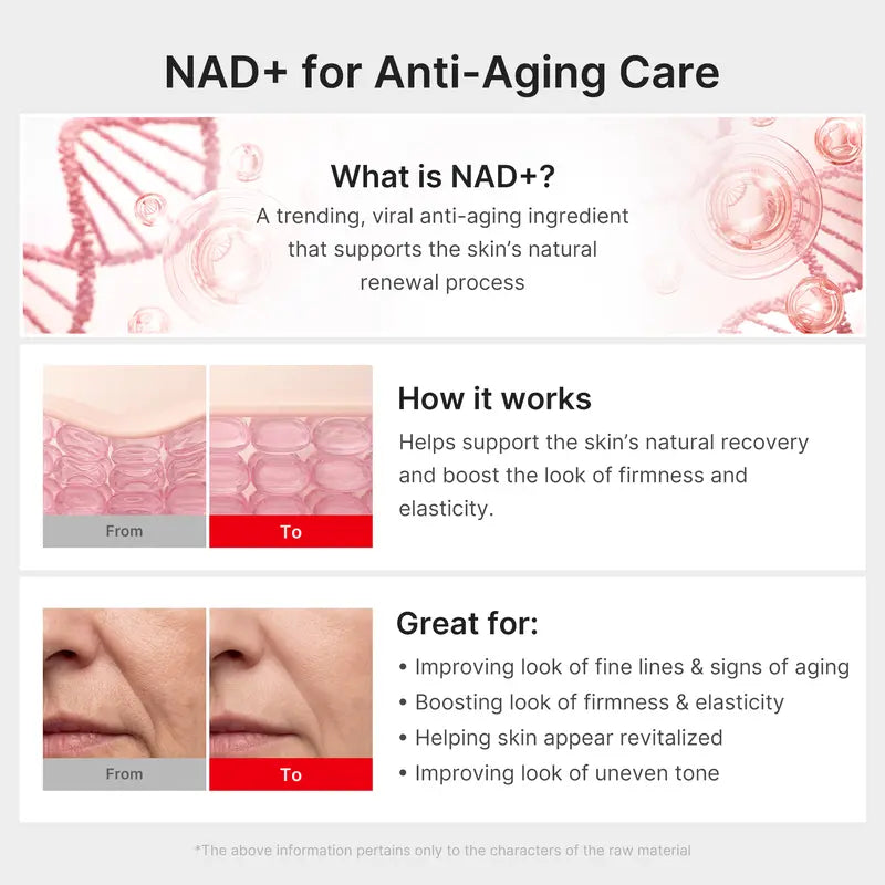 Meesue NAD+ EGF Korean Skincare Firming Serum with Collagen & Peptides for Fine Lines and Elasticity
