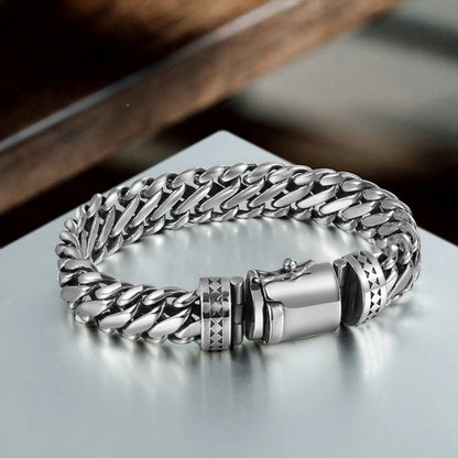 Aegis - Premium Braided Silver Bracelet