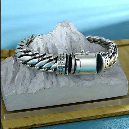 Aegis - Premium Braided Silver Bracelet