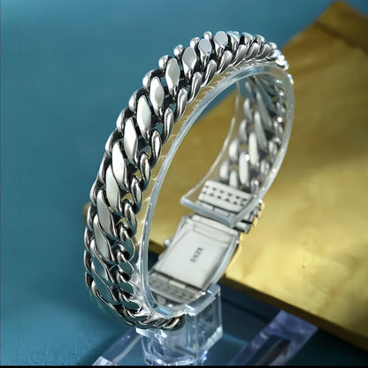 Aegis - Premium Braided Silver Bracelet