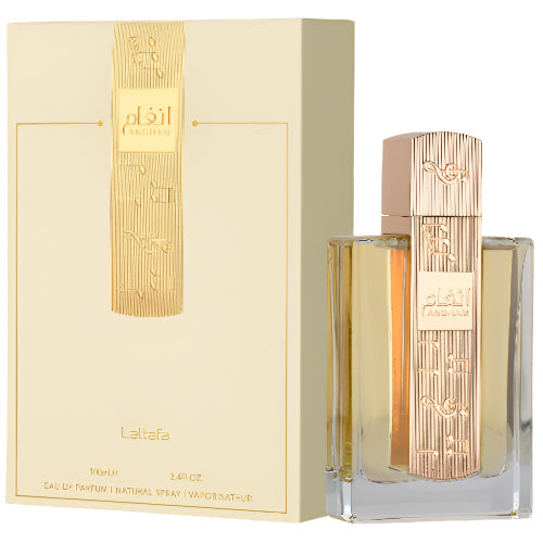 Meesue Lattafa Angham Eau de Parfum Scent featuring Pink Pepper, Jasmine and Vanilla
