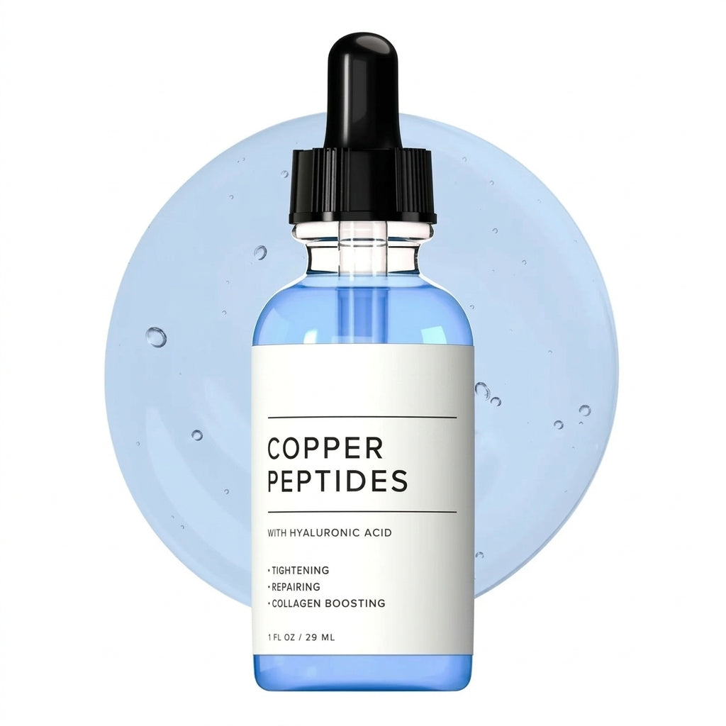 Meesue Copper Peptides GHK Firming Serum with Hyaluronic Acid for Fine Lines & Elasticity