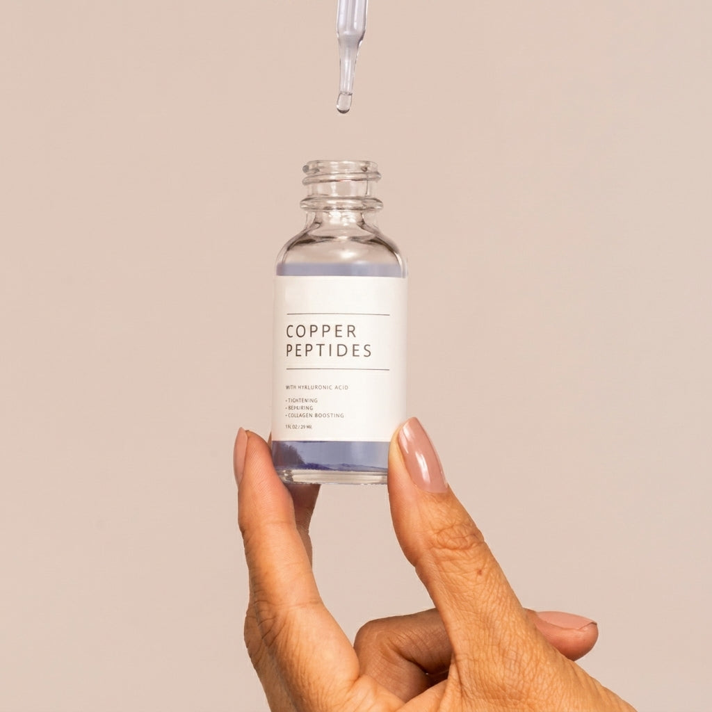 Meesue Copper Peptides GHK Firming Serum with Hyaluronic Acid for Fine Lines & Elasticity