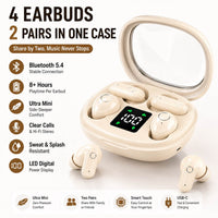 Meesue™ 4-in-1 Sleep Wireless Earbuds – Two Sets in One Case