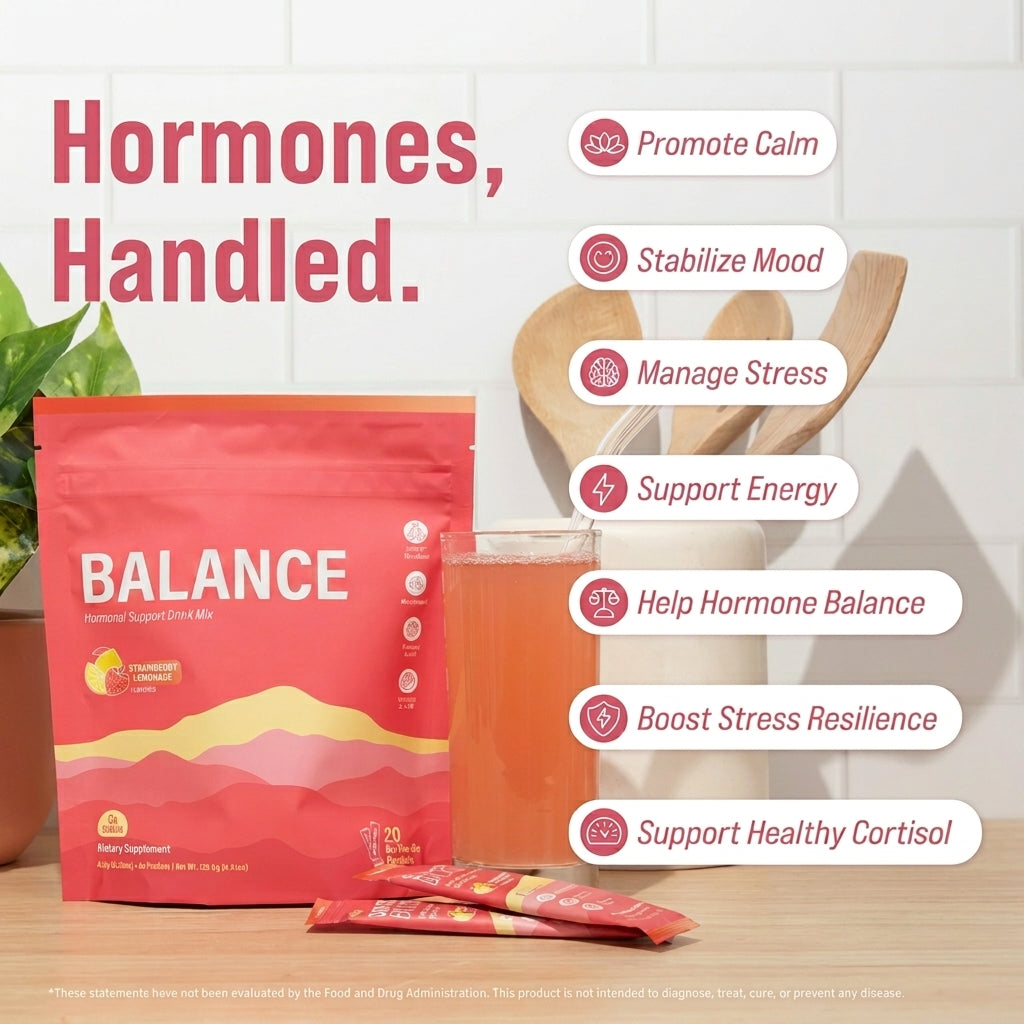 Meesue Balance Hormone Support Drink Mix with Myo-Inositol, Shatavari & Rhodiola
