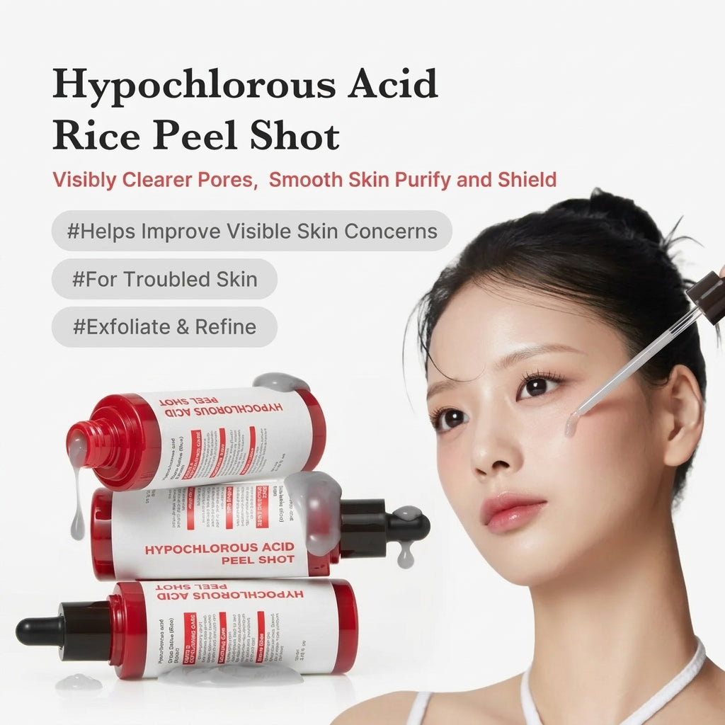 Meesue Hypochlorous Acid Peel Shot Duo with Panthenol for Exfoliation & Skin Texture