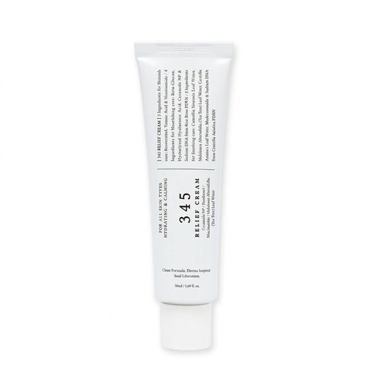 Meesue 345 Relief Cream Ceramide Moisturizer with Niacinamide for Sensitive Skin & Blemishes