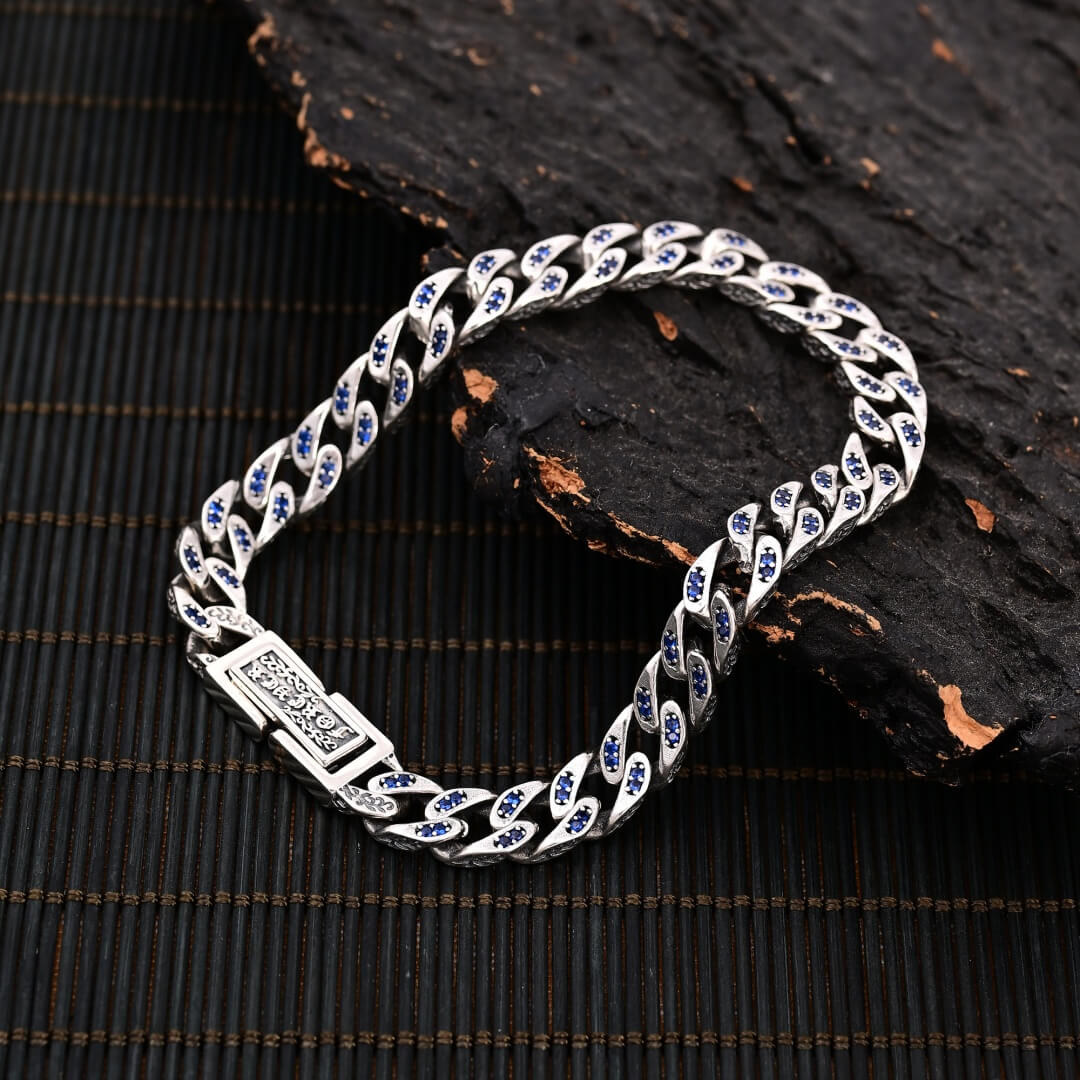 Linci- Silver Cuban Bracelet