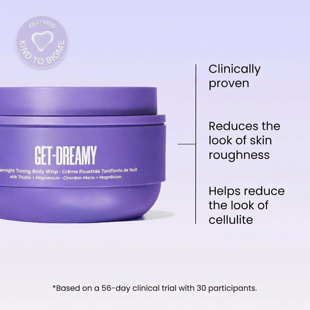 Meesue GET-DREAMY Overnight Body Whip with Caffeine, Peptides & Magnesium for Uneven Skin Texture
