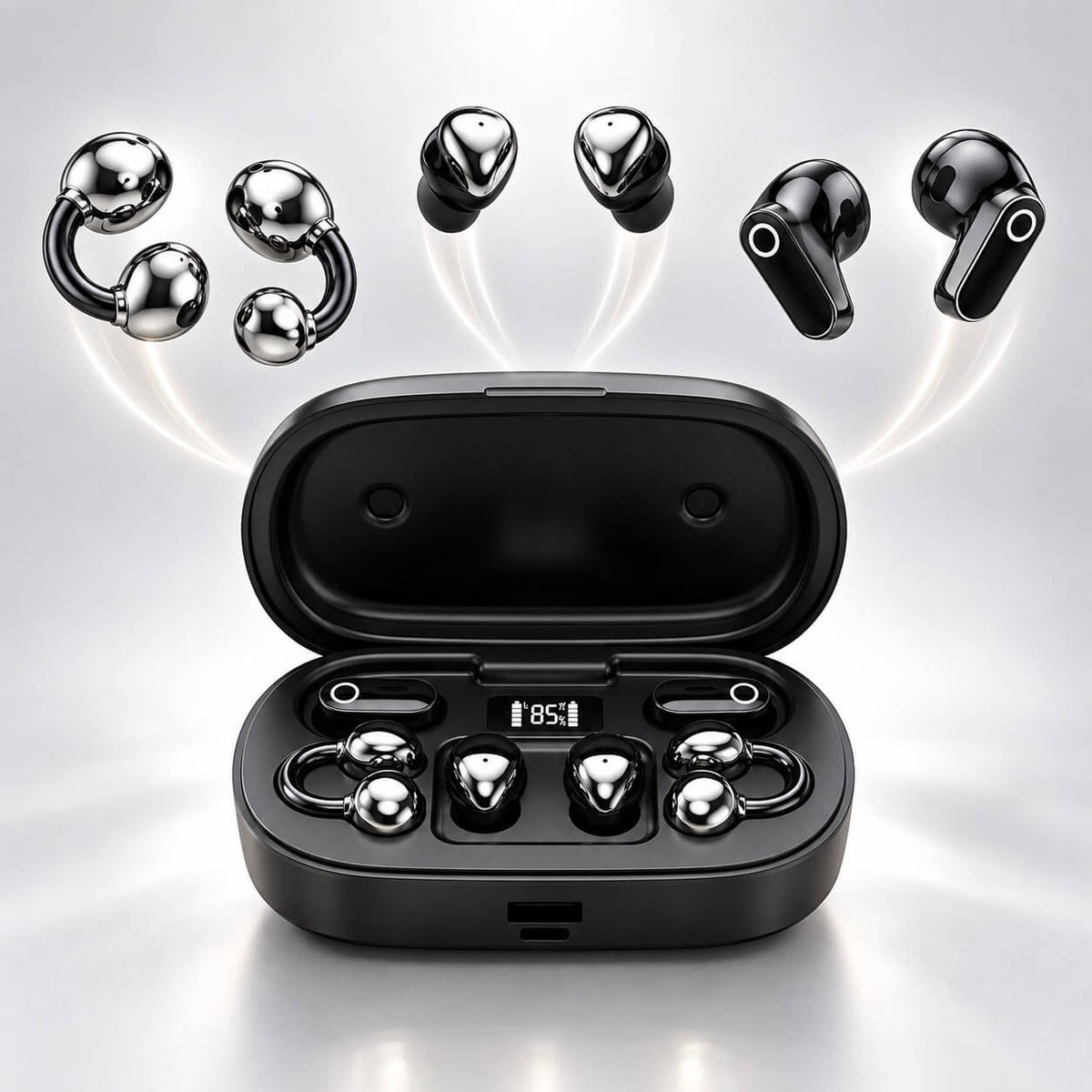 Meesue™ 3-in-1 Bluetooth Earbuds Set